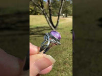 Natural Charoite Ring #37