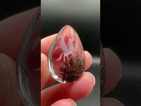 Beautiful Pegasus Garden Quartz Inner Scene Carving #3