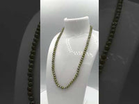 Lime Freshwater Pearl Strand #11