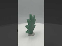 Green Aventurine Cannabis Leaf Carving #2