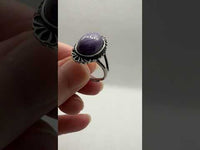 Natural Charoite Ring #1