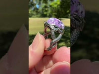 Natural Charoite Ring #5