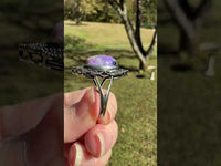 Natural Charoite Ring #42