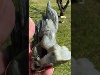 Labradorite Nine-Tailed Fox – Purple, Pink & Orange Flash
