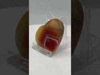 Carnelian Heart Palm Stone #8