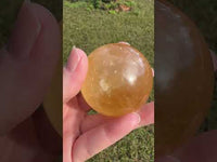 Honey Calcite Sphere #8