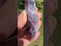 Double Terminated Chevron Amethyst Point #11