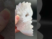 Druzy Agate Geode Indigenous-Inspired Profile Headdress Carving #8