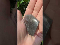 Black Rainbow Sun Stone with Hematite Freeform #14