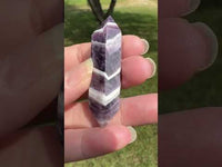 Double Terminated Chevron Amethyst Point #8