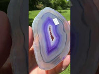 Dyed Purple Agate Slice #3