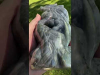 Labradorite Dragon Castle Carving