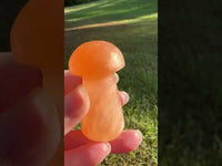 Peach Selenite Mushroom #2