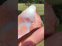 Pink Cotton Candy Polished Agate Freeform #38