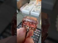 Sterling 925 Super 7 Strawberry  Quartz Ring #1