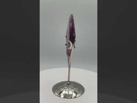 Rhombus Shaped Fluorite Carving with Stand #7