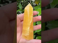 Orange Mexican Calcite Obelisk Tower #3