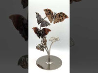 8th Vein Ocean Jasper Butterfly Stand with Small Sphere Holder #1