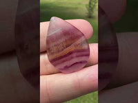 Pear Shape Candy Fluorite Cabochon #7