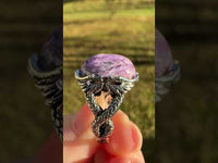 Natural Charoite Ring #26