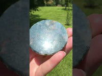 Moss Agate Polished Round Slice #38