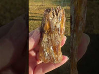 Natural Amber Calcite Raw Specimen UV Reactive #2