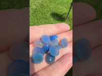 Blue Agate 12x10mm Oval (dyed)