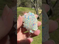 Angel Aura Crystal Quartz Raw Cluster #6