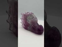 Fluorite Dragon Head Carving #18