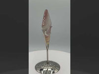 Rhombus Shaped Fluorite Carving with Stand #9