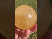 Honey Calcite Sphere #3