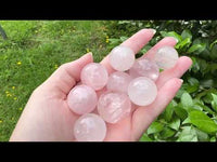 Pastel Rose Quartz Spheres