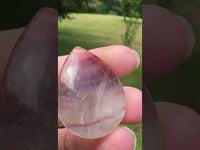 Pear Shape Candy Fluorite Cabochon #6