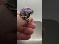Natural Charoite Ring #2