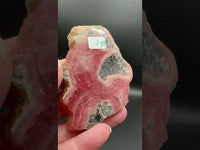 Rhodochrosite Slab #1 – Rose Pink Banded Polished Collector Specimen