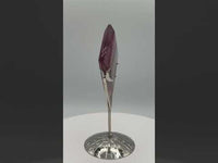 Rhombus Shaped Fluorite Carving with Stand #4