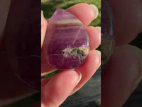 Pear Shape Candy Fluorite Cabochon #27