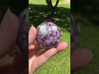 Spark Lepidolite Sphere #6