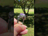 Natural Charoite Ring #6
