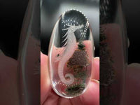 Beautiful Seahorse Garden Quartz Inner Scene Carving #2