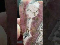Natural Rhodochrosite Slab #10 – Pink Banded Collector Specimen