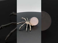 Spider with Rose Quartz Sphere