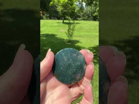 Moss Agate Polished Round Slice #17