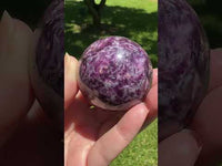 Spark Lepidolite Sphere #4