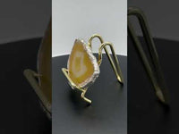 Yellow Agate Pendant (Dyed)