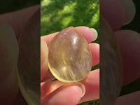 Pear Shape Candy Fluorite Cabochon #28