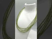 Natural 2mm Peridot Necklaces