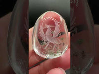 Beautiful Pegasus Garden Quartz Inner Scene Carving #1