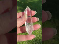 Natural Quartz Double Terminated Wand Point #19