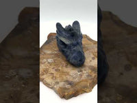 Sodalite Dragon Head